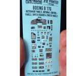 Kits World Kw3d1721021 1/72 Cockpit Instrument Panel Boeing B-17g Flying Fortress