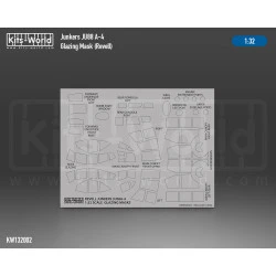 Kits World Kwm32-1002 1/32 Mask For Junkers Ju 88a-4 Canopy/Wheels Revell 03988