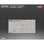 Kits World Kwm48-1007 1/48 Mask For Lockheed Martin F16c Fighting Falcon Canopy/Wheels Tamiya 61101