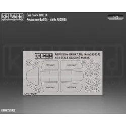 Kits World Kwm72-1009 1/72 Bae Hawk T Mk 1a Canopy/Wheel Mask