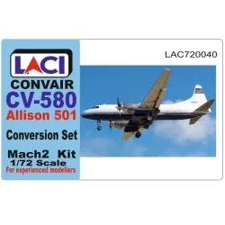 Laci 720040 1/72 Convair Cv 580 Set For Mach 2 Kit