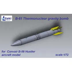 Litaki 72007 1/72 B-61 Thermonuclear Gravity Bomb B-58 Hustler 4 Pcs