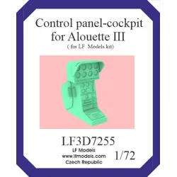 Lf Models 3d7255 1/72 Control Panel-cockpit Alouette Iii Lf Models