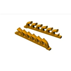 Lf Models 3d7258 1/72 S-199/Cs-199 Exhaust Stacks 3d Printed Accessories For Eduard Kits