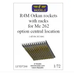 Lf Models 3d7260 1/72 R4m Orkan Rockets For Me 262 All Me 262 Kits Central Location