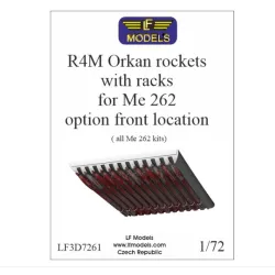 Lf Models 3d7261 1/72 R4m Orkan Rockets For Me 262 All Me 262 Kits Front Location