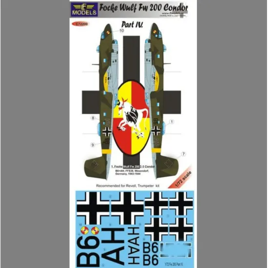 LF Models C72201 1/72 Focke Wulf Fw 200 Condor F.des F. Part V