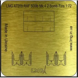 Lmg Ba-72008 1/72 Raf 500lb Mk 4 8 Bomb Fins Thickness 0-1mm