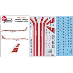 Lima November Decals 144-554 1/144 Sterling Dc-8-63s