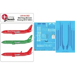 Lima November Decals 144-562 1/144 Sterling Boeing B737-800s