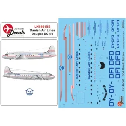 Lima November Decals 144-563 1/144 Ddl Danish Air Lines Dc-4