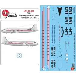 Lima November Decals 144-564 1/144 Dnl Norwegian Air Lines Dc-4