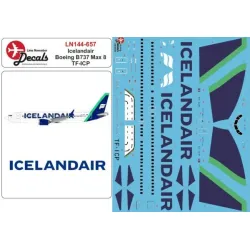 Lima November Decals 144-657 1/144 Icelandair Boeing B737 Max 8 Tf-icp