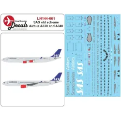 Lima November Decals 144-661 1/144 Sas A330/340 Early Scheme