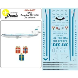 Lima November Decals 144-667 1/144 Sas Dc-10 First Scheme