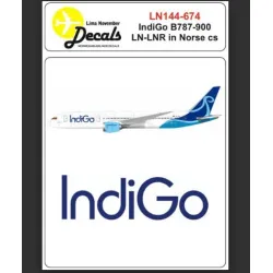 Lima November Decals 144-674 1/144 Decal For Indigo B787-900 In Norse Cs