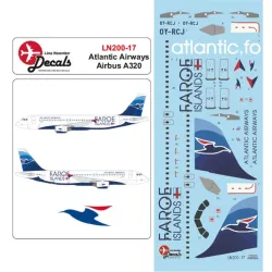 Lima November Decals 200-17 1/200 Atlantic Airways Airbus A320