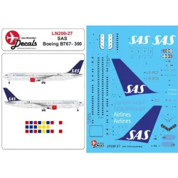 Lima November Decals 200-27 1/200 Sas B767-300 In The Current Cs
