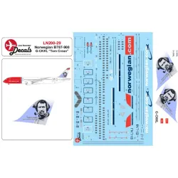 Lima November Decals 200-29 1/200 Norwegian B787-900 G-ckkl With Tom Crean