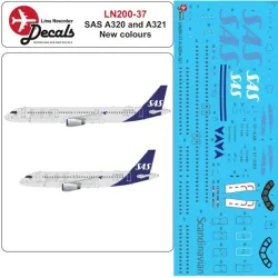 Lima November Decals 200-37 1/200 Sas A320/321 New Cs