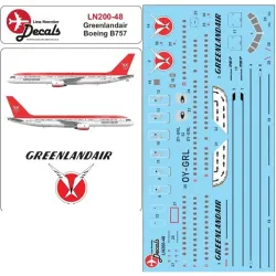 Lima November Decals 200-48 1/200 Greenlandair B757