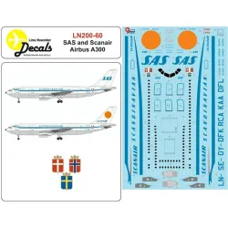 Lima November Decals 200-60 1/200 Sas/Scanair A300 First Scheme