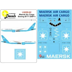 Lima November Decals 200-62 1/200 Maersk Air Cargo B777-200f