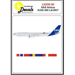 Lima November Decals 200-80 1/200 Decal For Sas Airbus A330-300 Ln-rtk
