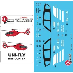 Lima November Decals 32-04 1/32 Uni-fly Helicopter Ec135