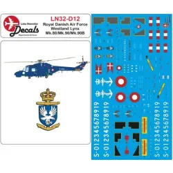 Lima November Decals 32-d13 1/32 Royal Danish Air Force Numbers And Letters