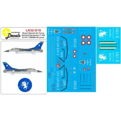 Lima November Decals 32-d19 1/32 Rdaf F-16a E-191 730sqn 60 Years