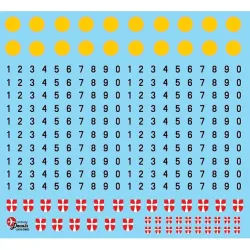 Lima November Decals 35-dm02 1/35 Danish Military Flags And Weight Signs