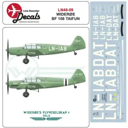 Lima November Decals 48-09 1/48 Wideroe Bf-108 Taifun