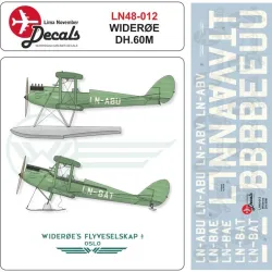 Lima November Decals 48-12 1/48 Wideroe Dh-60m Moth
