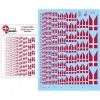 Lima November Decals 48-d02 1/48 Royal Danish Air Force Splitflags