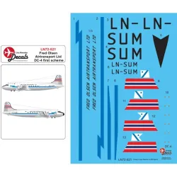 Lima November Decals 72-521 1/72 Fred Olsen Old Cs Dc-4