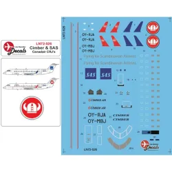 Lima November Decals 72-526 1/72 Cimber Including Flying For Sas Canadair Crj200