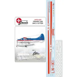 Lima November Decals 72-535 1/72 Transit-air Dhc-3 Otter, Includes Window Masks
