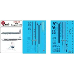 Lima November Decals 72-560 1/72 Sas Douglas Dc-7c. Includes Window Masks