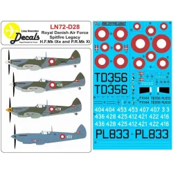 Lima November Decals 72-d28 1/72 Rdaf Spitfire Legacy All Schemes.