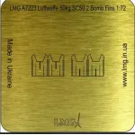 Lmg Ba-72019 1/72 Luftwaffe 50kg Sc50 2 Bomb Fins Thickness 0-1mm