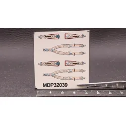 Metallic Details Mdp32039 1/32 Hawker Typhoon / Tempest Seat Belts 3d Printed Detail Set