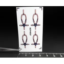 Metallic Details Mdp48037 1/48 Seatbelt For Uh-60 Black Hawk Set For 4 Seats