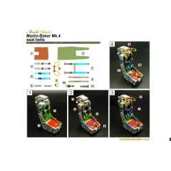 Metallic Details Mdp48039 1/48 Martin-baker Mk 4 Ejection Seat Set For 2 Seats Hawker Hunter Sea Vixen Jet Provost Folland Gnat Mystere 4 Mb-326