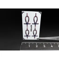 Metallic Details Mdp72030 1/72 Uh-60 Seat Belts For Pilot Seats Accessories Kit