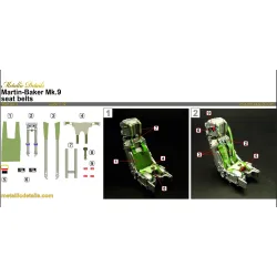 Metallic Details Mdr3262 1/32 Martin-baker Mk 9 Ejection Seats 3d Printed Detail Set For 2 Seats