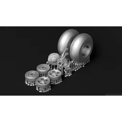 Metallic Details Mdr48315 1/48 Hawker Typhoon Wheels Tailwheel Leg 3d Printed Detail Set