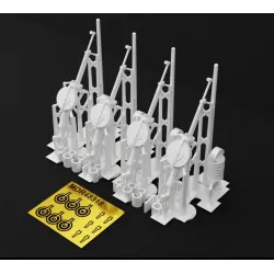 Metallic Details Mdr48318 1/48 7.62 Mm Degtyaryov Da Aircraft Machine Gun 4 Pcs