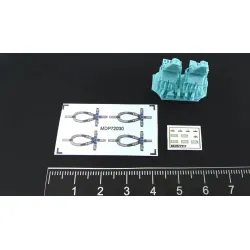 Metallic Details Mdr72117 1/72 Pilot Seats For Uh-60 Sh-60 Mh-60 Early Accessories Kit