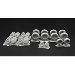 Metallic Details Mdr72129 1/72 Il-18 20 22 38 Wheels Amodel Accessories Kit